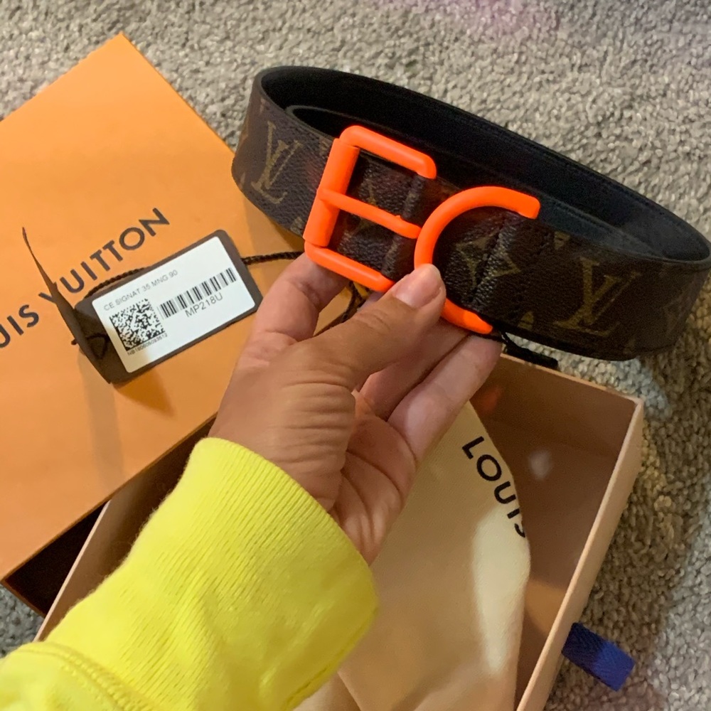 Louis Vuitton Virgil Abloh signature belt monogram